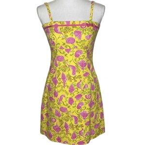 Key West Yellow and Pink Floral Dress